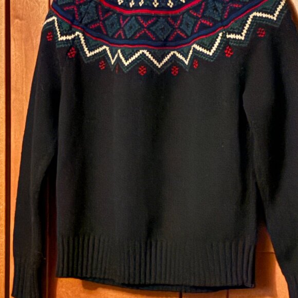 Lauren Ralph Lauren Fair Isle Wool Blend Pullover Crew-nack Sweater $208 - Picture 5 of 11
